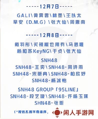《王者荣耀》2024电竞派对音乐节嘉宾阵容介绍