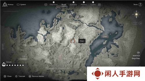 刺客信条影若狭秘钥位置 