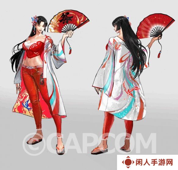 可爱与性感兼备！《街头霸王6》不知火舞新皮肤原画赏